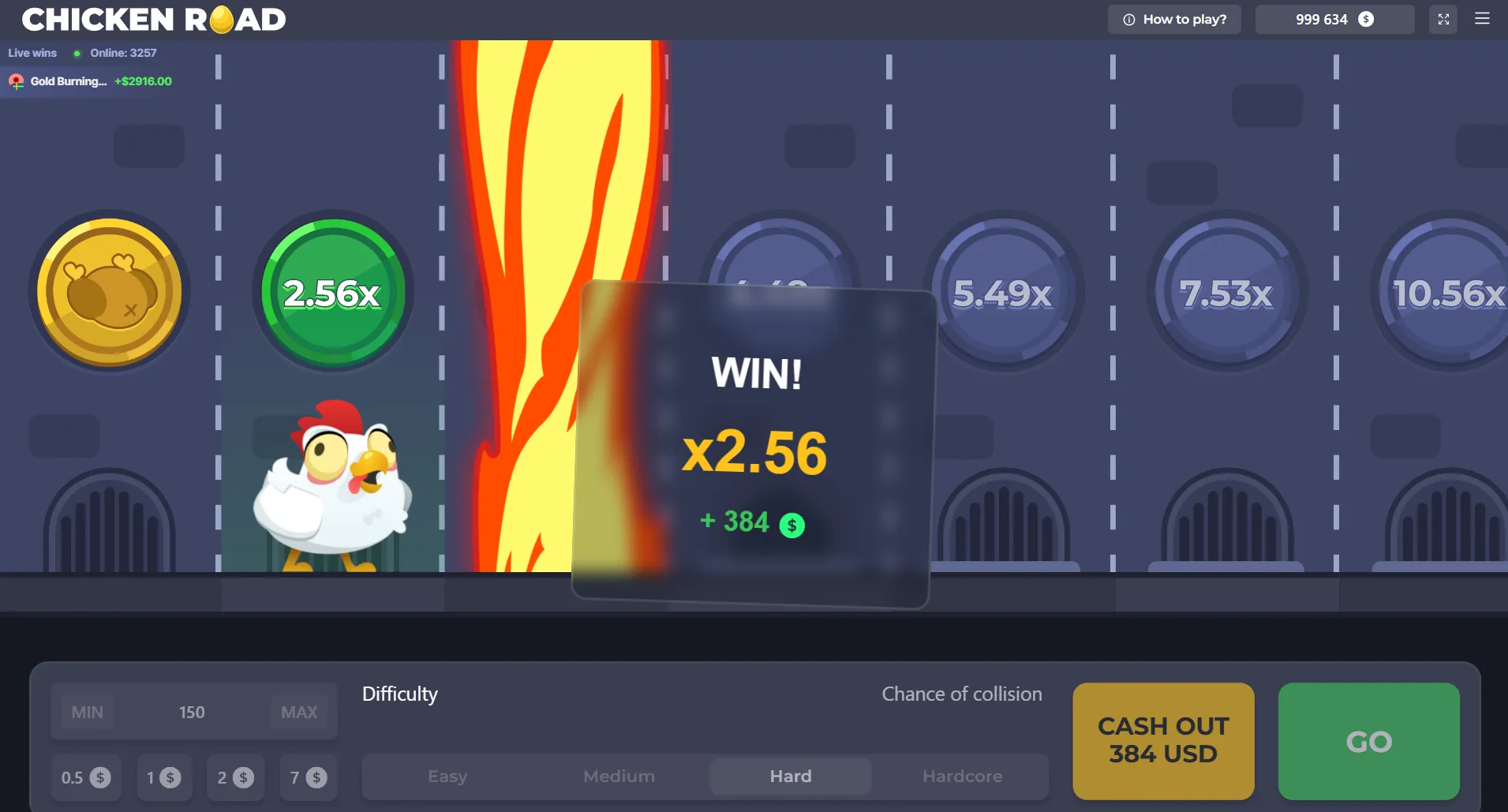 Boni in Chicken Road Casino